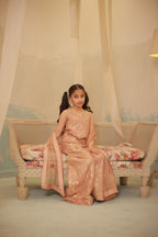 Dusty Pink Sharara Set with Dupatta – Kids Wear