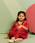 Joyful Red Kaftan Set