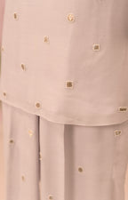 Silver grey co-ord set with all over embellishment