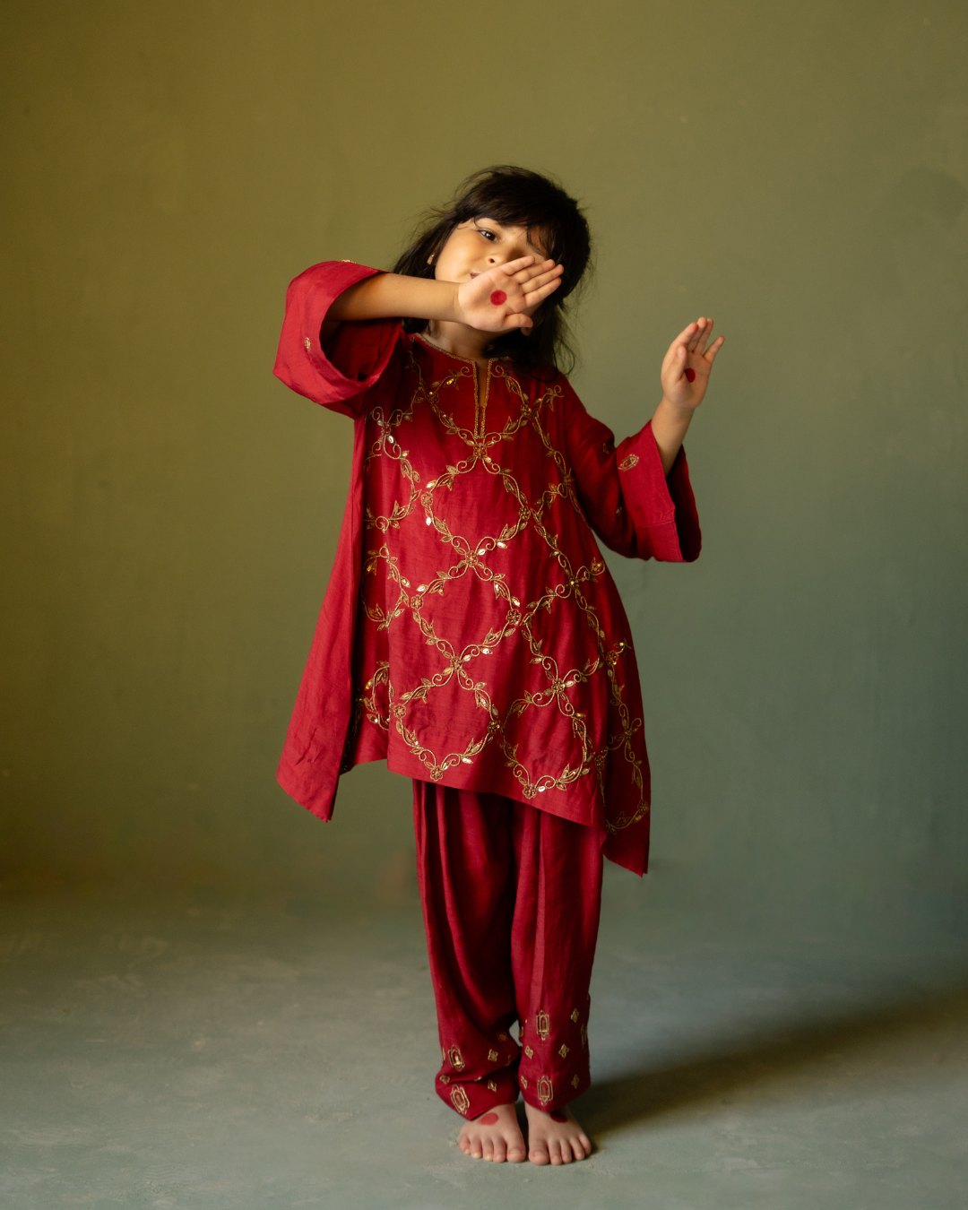 Kids 2-Piece Kurta Salwar Set