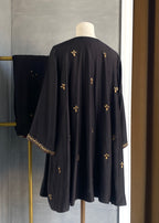 Black Embellished choga set