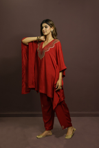 Laal zeba kaftan set